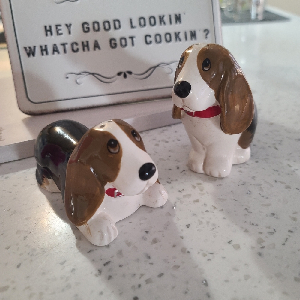 Charlie and Walter Salt and Pepper Shakers, Pioneer Woman Set